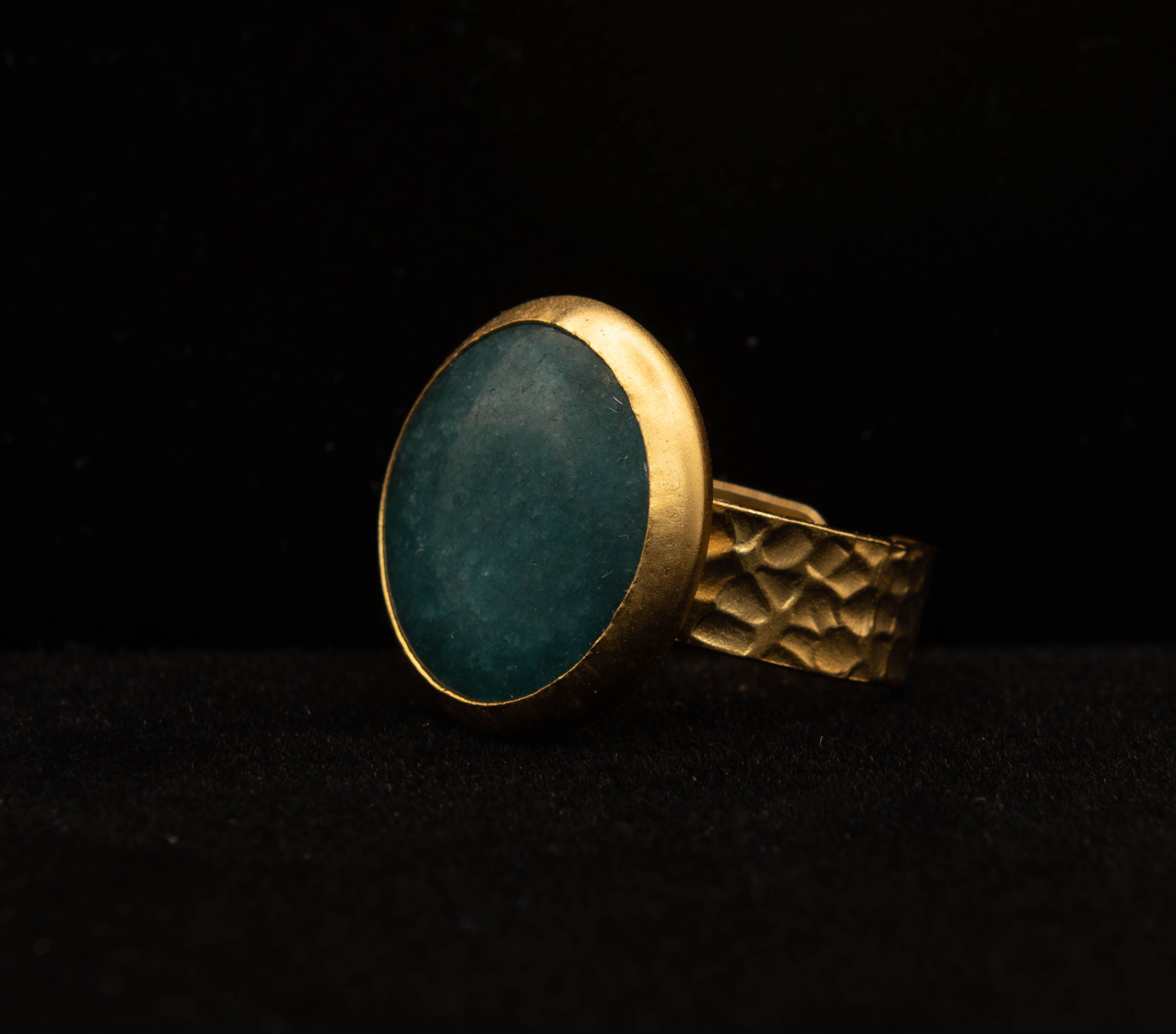 Opal Ring | 14k Gold Plated Opal Ring - 20% Sale